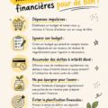Femme souriante examinant ses finances avec un ordinateur portable.