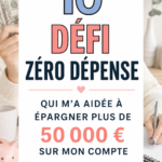 Femme souriante présentant un défi sans dépense pour économiser de l'argent