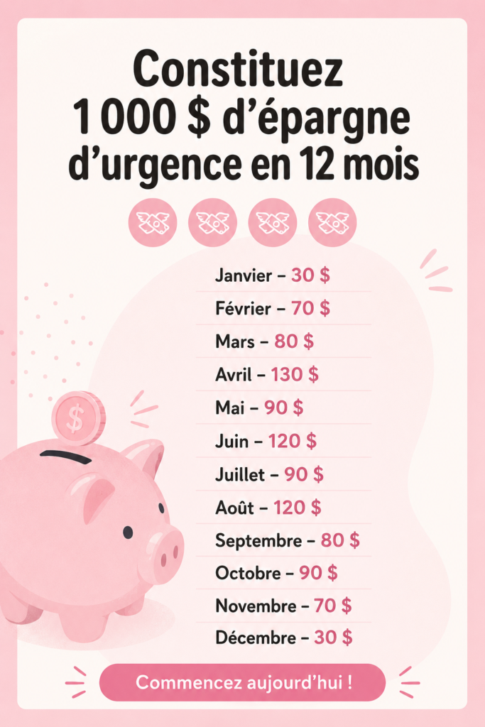 Femme souriante épargnant de l'argent pour son fonds d'urgence