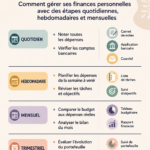 Illustration d'une femme utilisant un outil de gestion financière