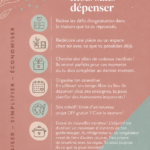 Femme heureuse entourée d'activités gratuites pendant un mois sans dépenses.