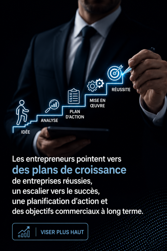 Femme d'affaires qui élabore un plan d'action pour la réussite de son entreprise