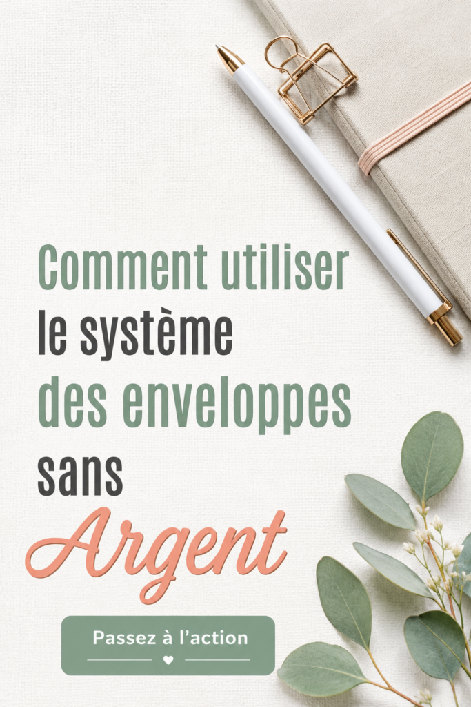 Femme gérant son budget avec des enveloppes, symbolisant l'économie.