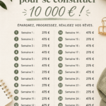 Femme tenant un carnet avec des notes sur la gestion financière et l'épargne.