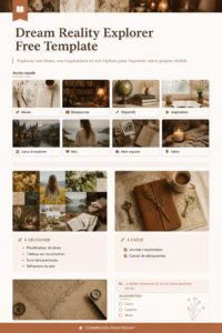 Modèle gratuit pour explorer vos rêves et aspirations personnelles