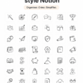 Un aperçu de 50 icônes Notion gratuites adaptées à divers projets.