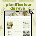 Capture d'écran d'un modèle Notion pour la planification des objectifs en 2024.