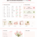 Femme utilisant Notion pour organiser sa semaine d'examens sur son ordinateur.