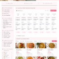 Plan de repas esthétique avec des plats colorés et sains