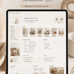 Tableau de bord Notion minimaliste avec design élégant