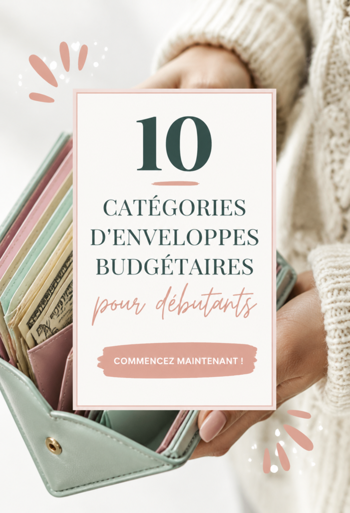 Femme organisant son budget avec des enveloppes cash sur une table.
