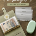 Un ensemble d'enveloppes DIY de cash stuffing colorées sur une table