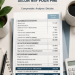 Illustration de gestion de trésorerie avec graphique simplifié.