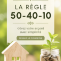 Visuel illustrant la règle 50-40-10 appliquée à un budget familial