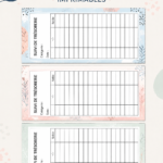 Modèle de cash tracker à imprimer pour un suivi des dépenses efficace.