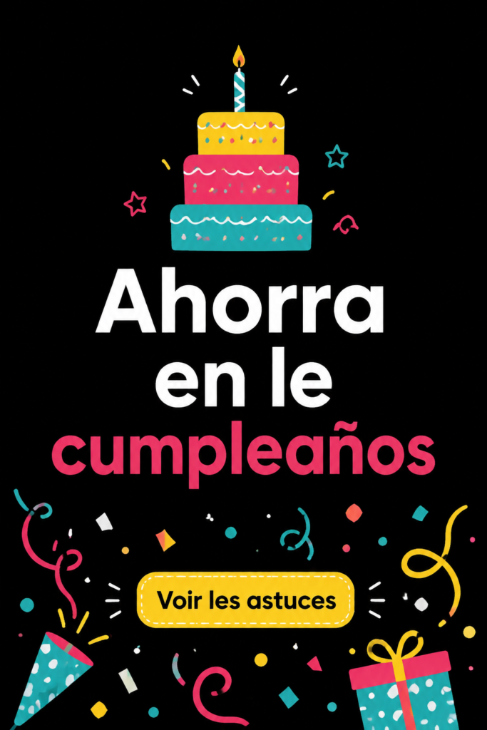 Une célébration d'anniversaire abordable avec des décorations simples et joyeuses.