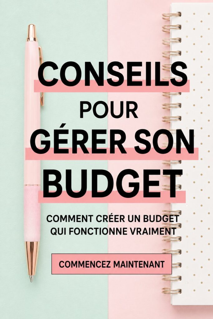 Femme souriante avec un carnet et un stylo, planifiant son budget efficacement.