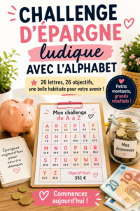 Défi d'épargne ludique avec l'alphabet, personnes souriantes en discussion