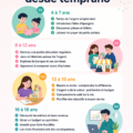 Une mère et sa fille discutent de finances à la maison, illustrant l'éducation financière précoce.