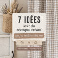 Femme décorant son intérieur avec des objets recyclés, inspiration éco-responsable