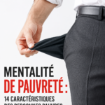Une femme réfléchissant à sa relation avec l'argent, symbolisant la mentalité de pauvreté.