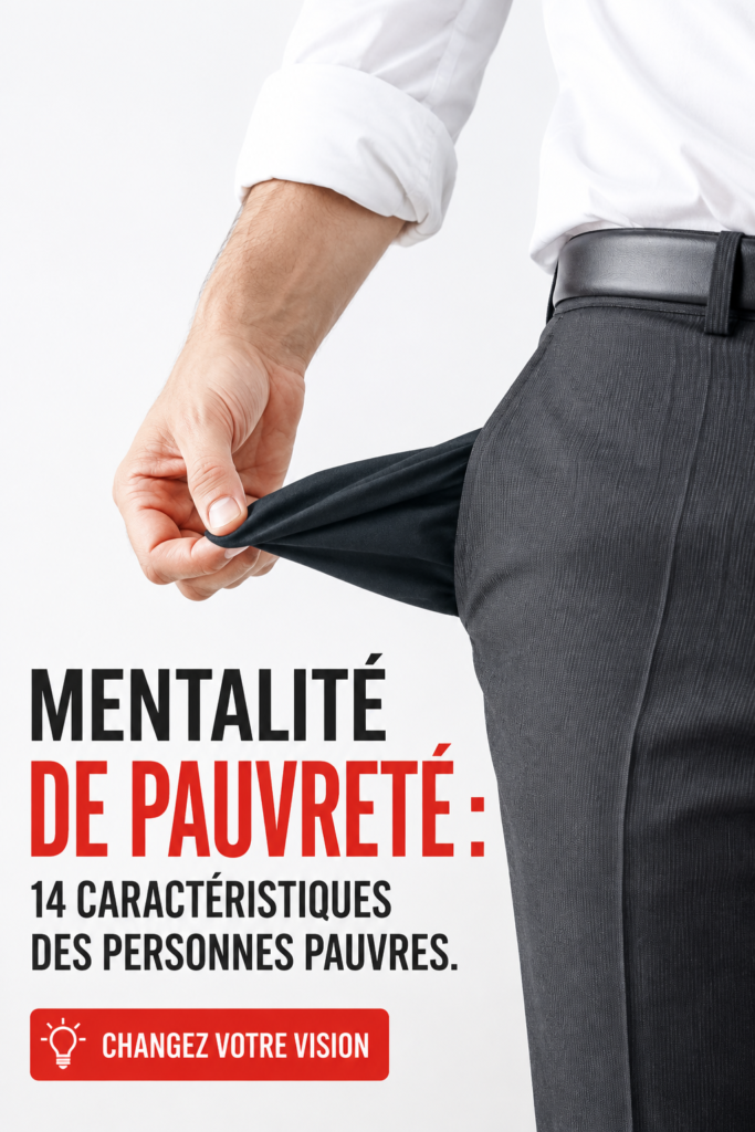 Une femme réfléchissant à sa relation avec l'argent, symbolisant la mentalité de pauvreté.