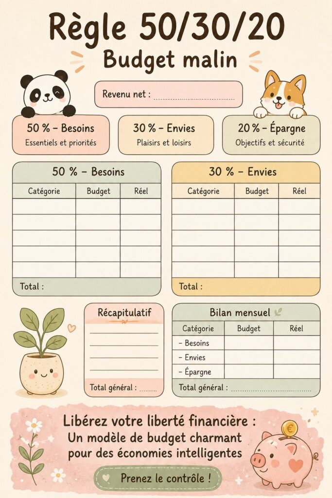 Femme utilisant un modèle de budget pour planifier ses finances.