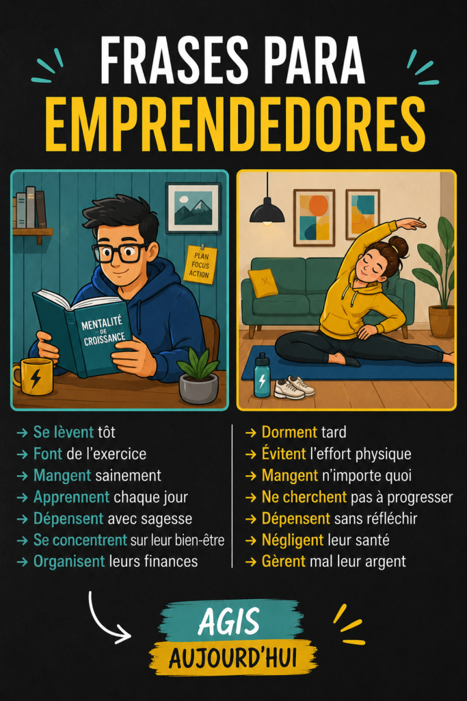 Une femme souriante lisant des citations inspirantes sur ses finances.