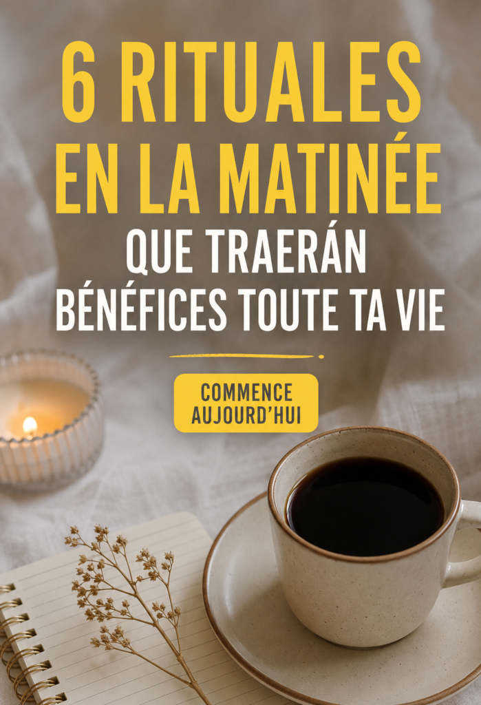 Une femme souriante pratiquant un rituel matinal dans un cadre apaisant