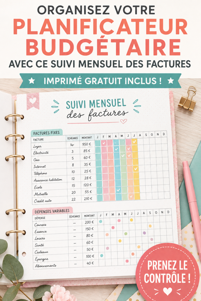 Une femme utilisant un tracker de budget pour organiser ses finances.