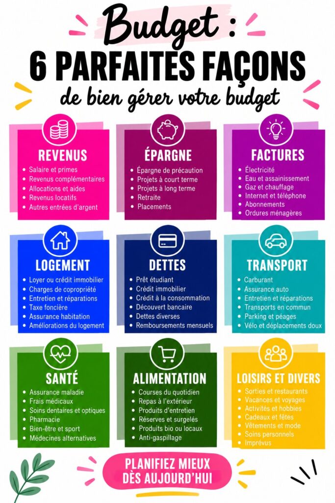 Femme travaillant sur son budget avec un ordinateur et un carnet
