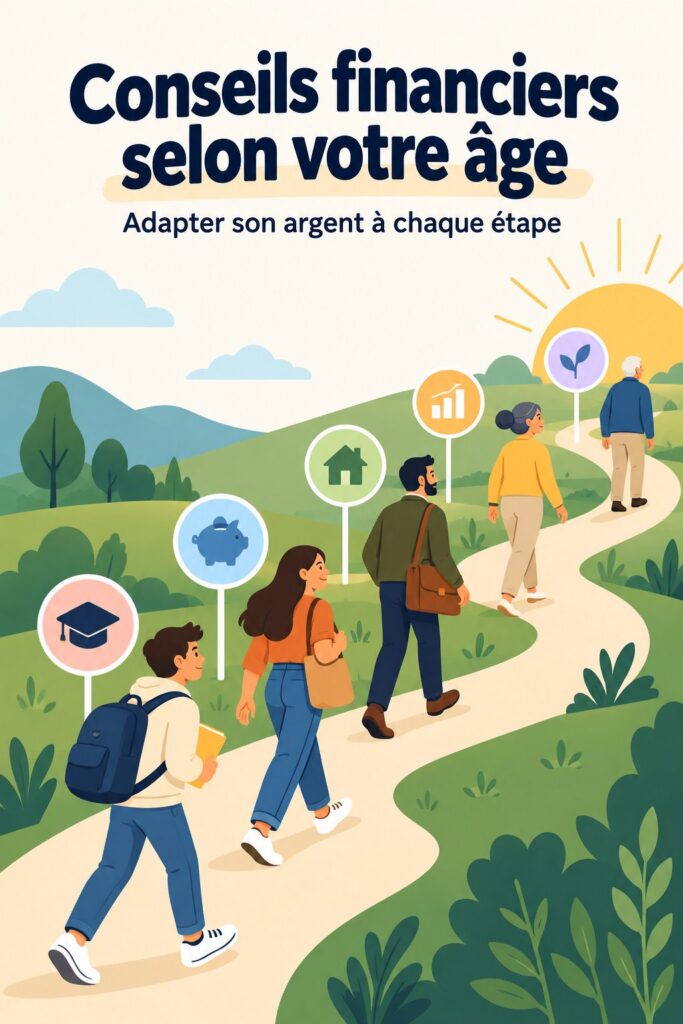 Une femme souriante regardant des graphiques financiers sur une tablette, représentant l'épargne à chaque âge.