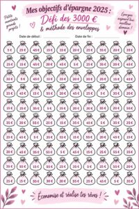 Femme souriante en train de planifier ses économies pour 2025 dans un carnet.