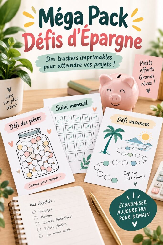 Femme souriante tenant un carnet d'épargne, prête à relever un défi financier