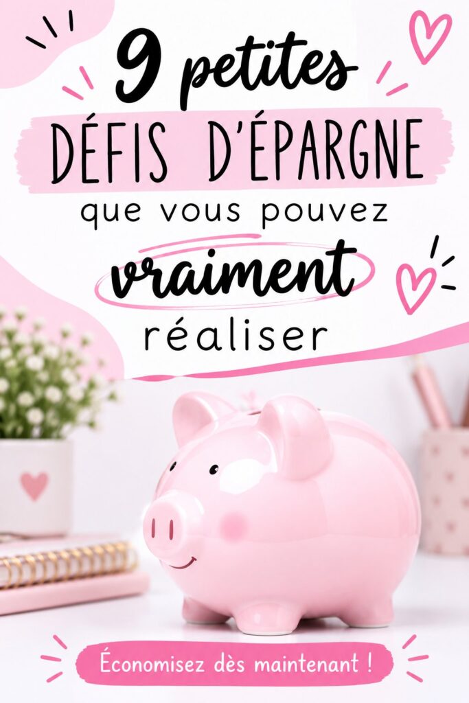 Femme souriante planifiant son défi d'épargne avec un tableau.