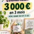 Femme souriante tenant une tirelire symbolisant l'épargne et les défis financiers