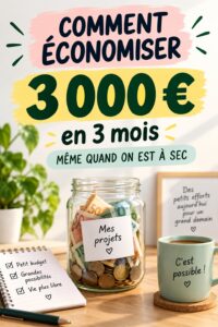 Femme souriante tenant une tirelire symbolisant l'épargne et les défis financiers