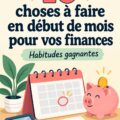 Femme utilisant un calendrier pour gérer son budget mensuel.