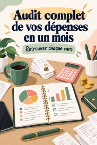 Femme examinant des relevés bancaires pour un audit de ses finances.