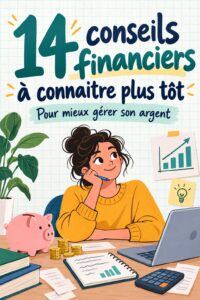 Femme souriante utilisant un ordinateur pour gérer son budget