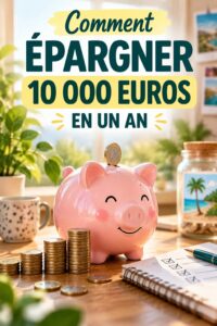 Femme planifiant son épargne sur une table avec un calendrier et des notes.