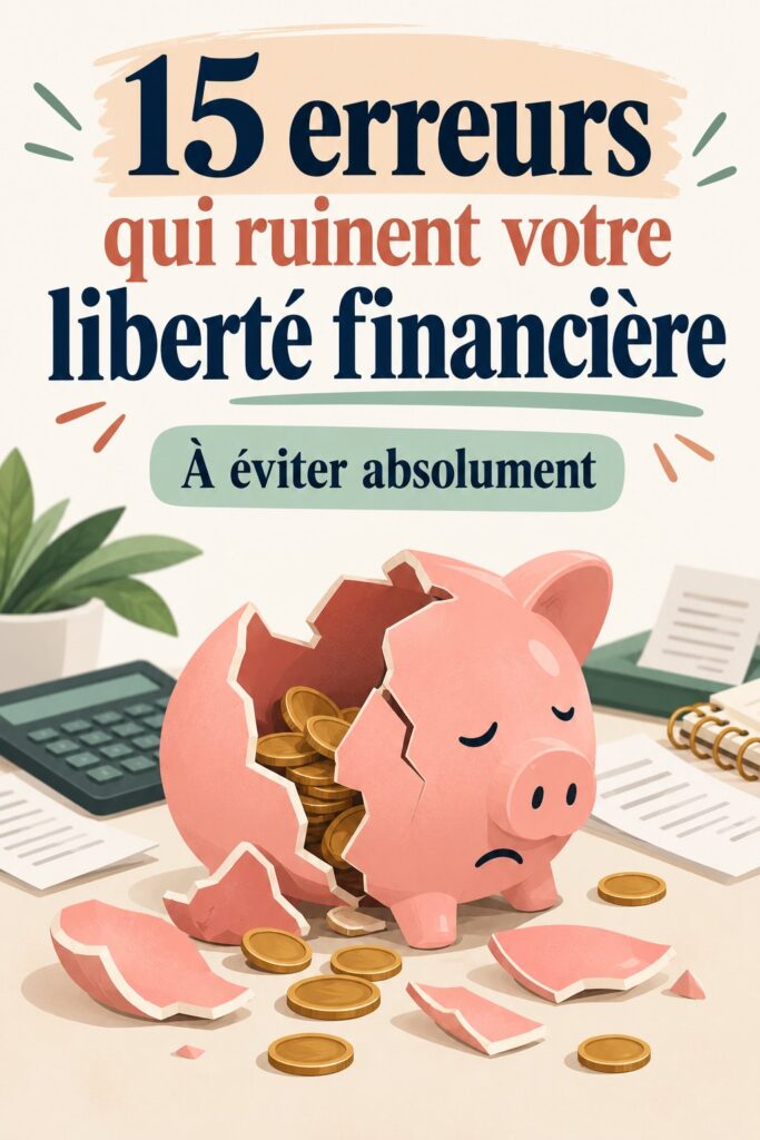 Femme en train de réfléchir à ses finances pour éviter des erreurs financières