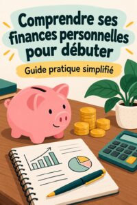 Femme souriante utilisant son ordinateur pour gérer ses finances personnelles.