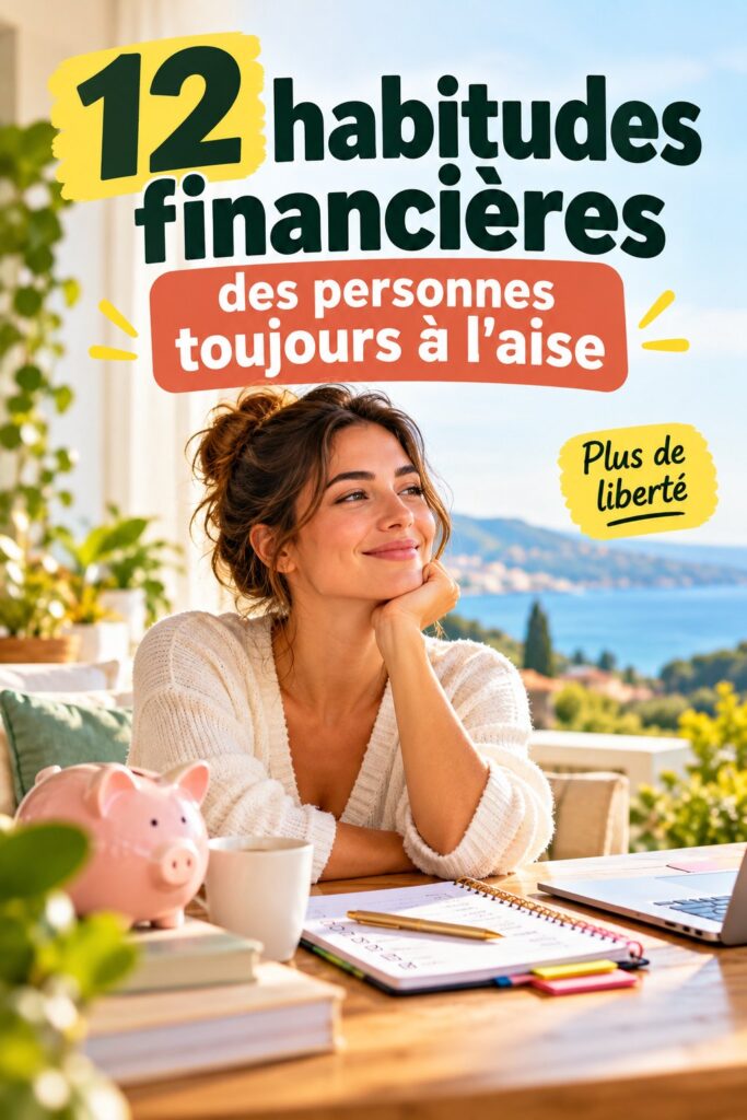 Une femme souriante réfléchissant à ses habitudes financières pour se sentir à l'aise au quotidien.
