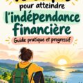 Femme souriante consultent un document financier pour atteindre l'indépendance financière.