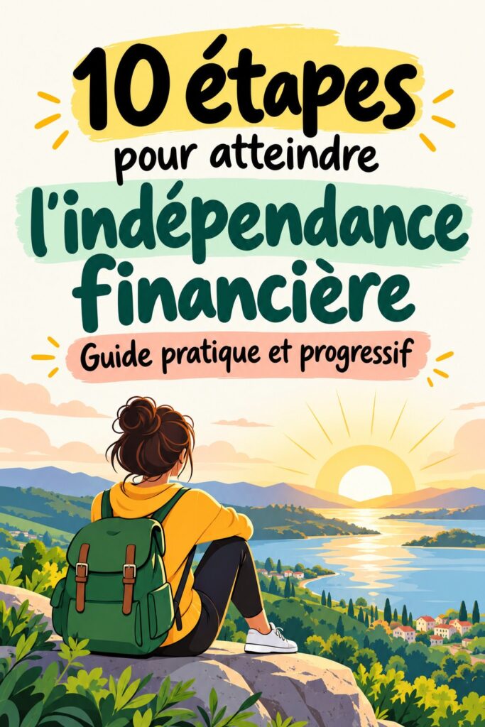 Femme souriante consultent un document financier pour atteindre l'indépendance financière.
