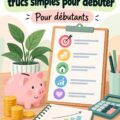 Image d'un carnet de budget avec des notes sur les objectifs financiers et des calculs.