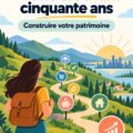 Femme prenant des notes sur des objectifs financiers, souriante et déterminée.