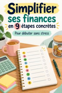 Femme souriante regardant un bilan financier simplifié sur une table