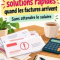Femme consultant son budget pendant une urgence financière